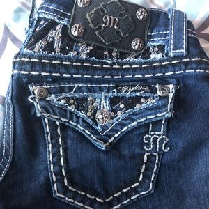 Zebra print Miss Me jeans- size 24!